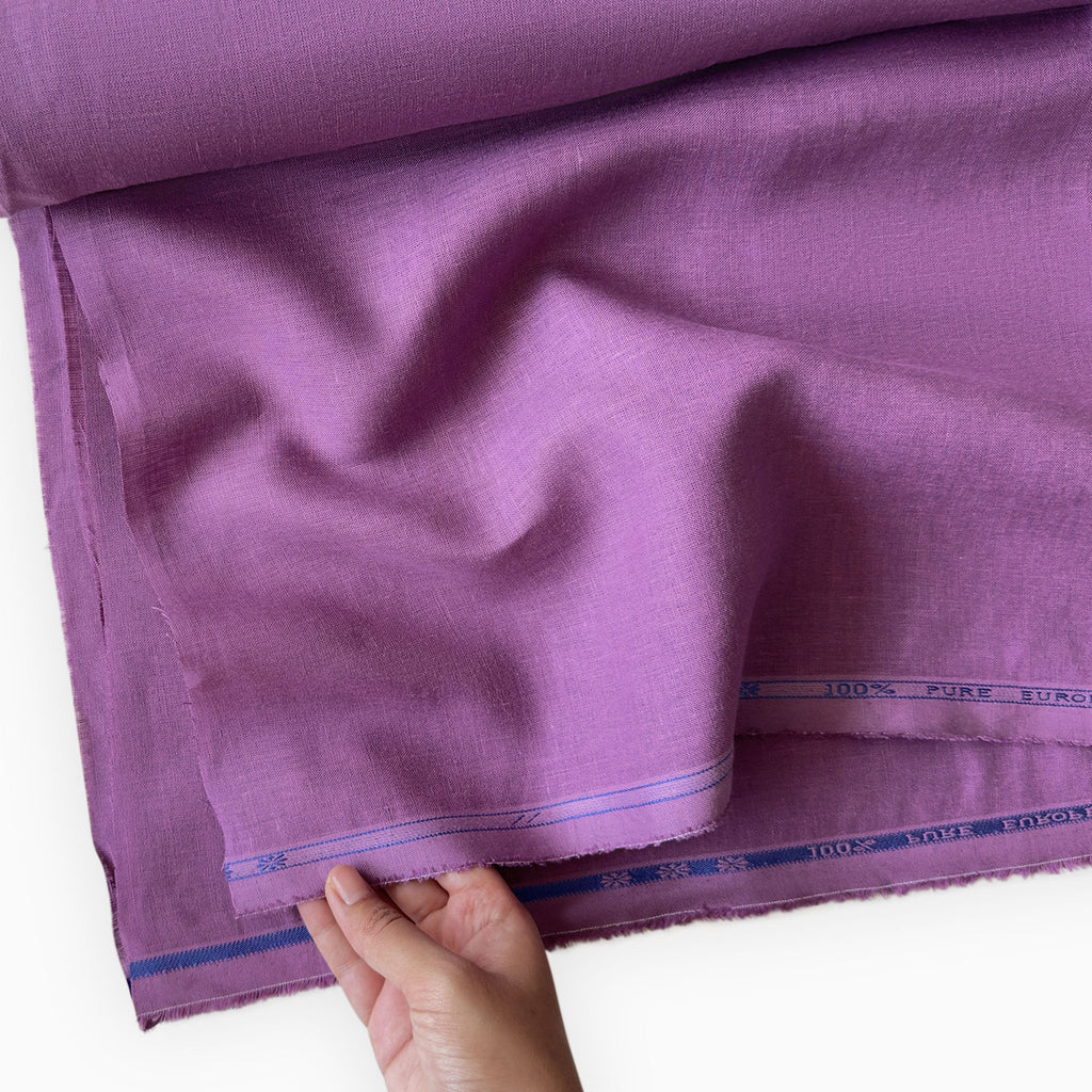 Premium Linen Fabric Fabric Plum 60 LEA Linen Fabric