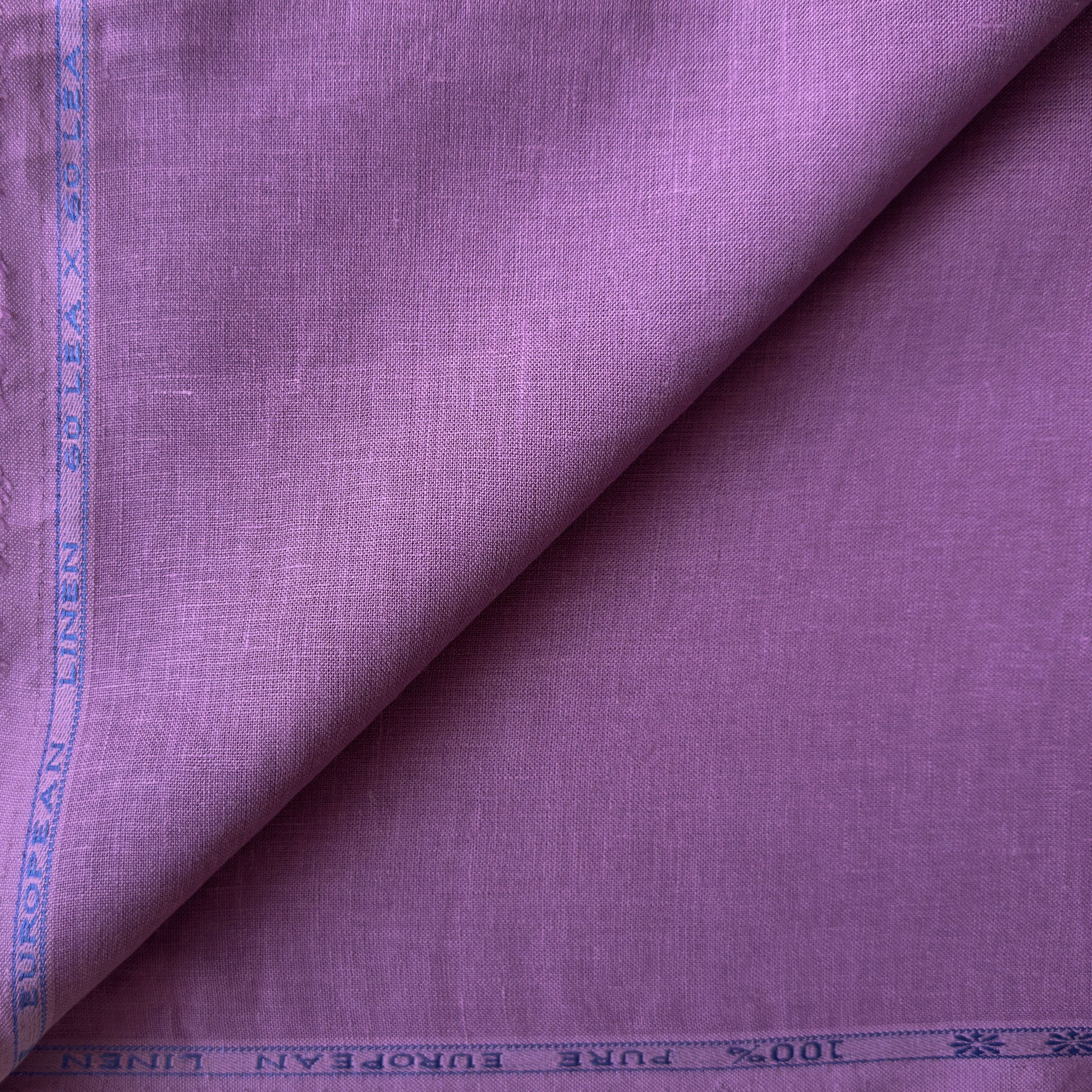 Premium Linen Fabric Fabric Plum 60 LEA Linen Fabric