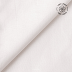 Premium Linen Fabric Fabric Pure White Plain Premium 60 Lea Pure Linen Fabric (Width 58 inch)