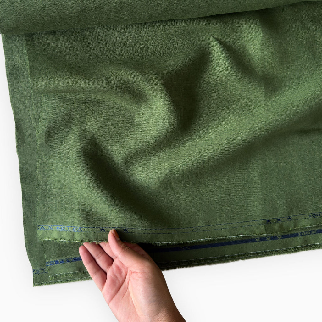 Premium Linen Fabric Fabric Sage Green 60 LEA Linen Fabric