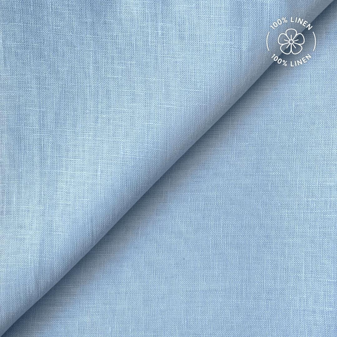 Premium Linen Fabric Fabric Sky Blue 60 LEA Linen Fabric
