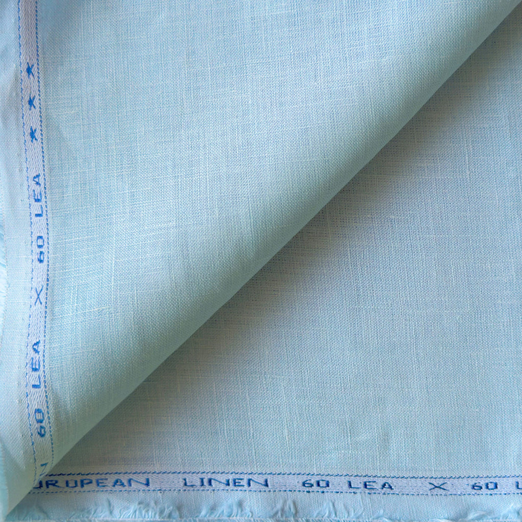 Premium Linen Fabric Fabric Sky Blue 60 LEA Linen Fabric