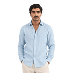 Premium Linen Fabric Fabric Sky Blue 60 LEA Linen Fabric