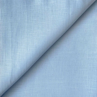 Premium Linen Fabric Fabric Sky Blue Plain Premium 60 Lea Pure Linen Shirting Fabric (Width 58 Inches)