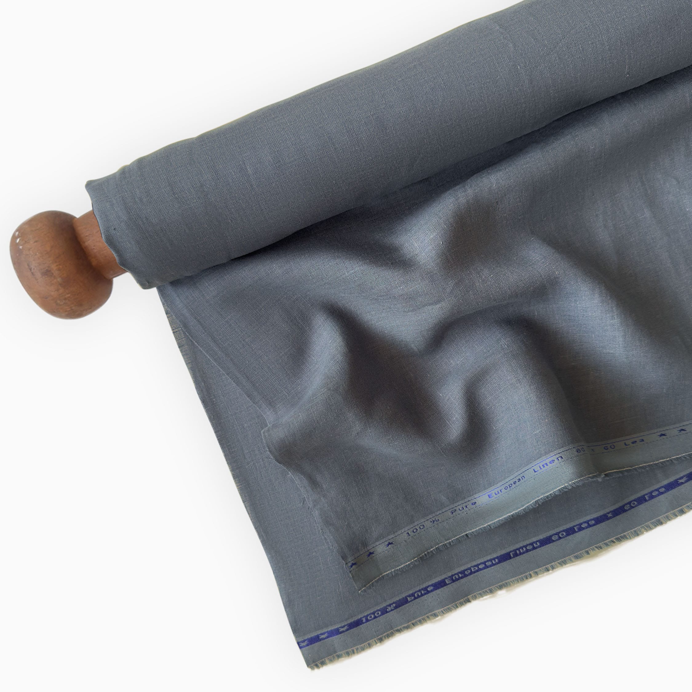 Premium Linen Fabric Fabric Slate Grey 60 LEA Linen Fabric