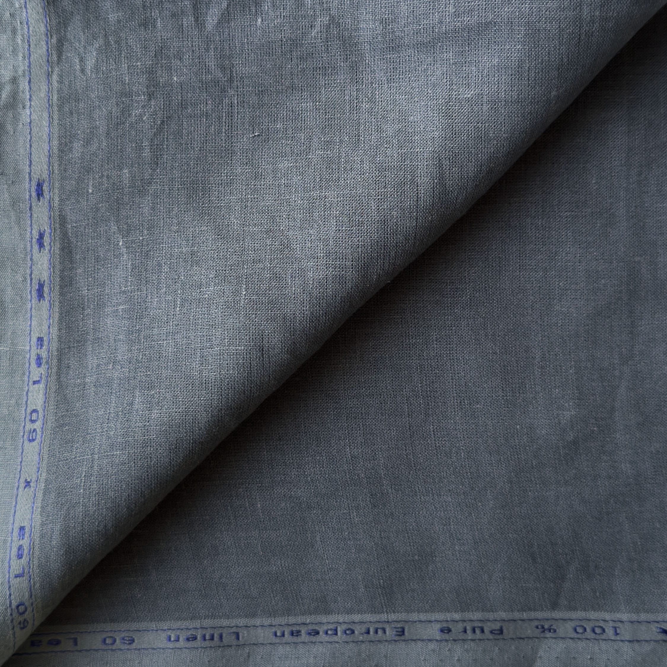 Premium Linen Fabric Fabric Slate Grey 60 LEA Linen Fabric