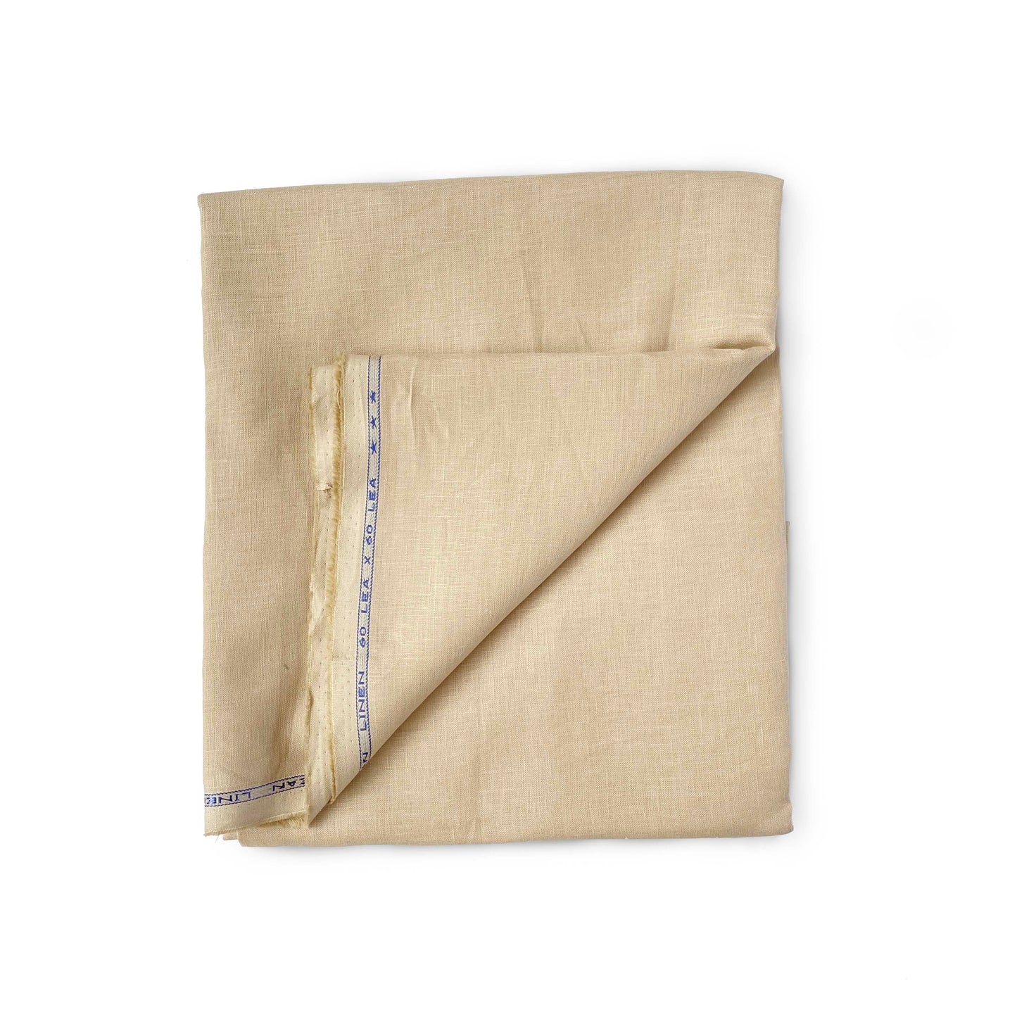 Premium Linen Fabric Fabric Tuscan Beige Plain Premium 60 Lea Pure Linen Shirting Fabric (Width 58 Inches)