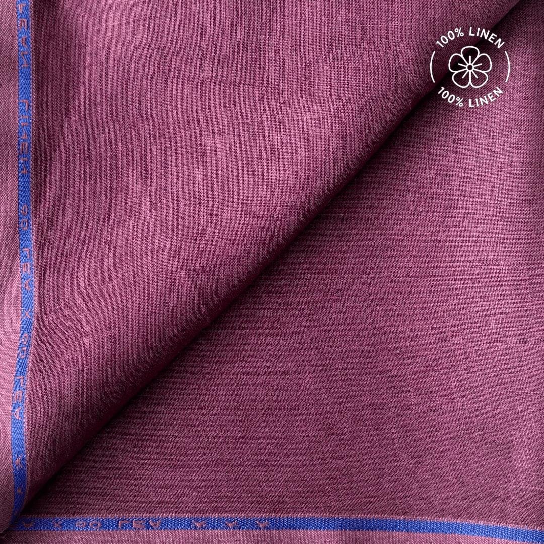 Premium Linen Fabric Fabric Wine 60 LEA Linen Fabric