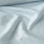Premium Linen Stripes & Checks Fabric Baby Blue & White Stripes 60 LEA Linen Fabric