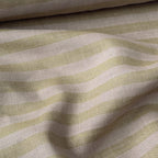 Premium Linen Stripes & Checks Fabric Brown & Green Stripes 60 LEA Linen Fabric