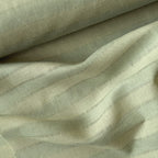 Premium Linen Stripes & Checks Fabric Dusty Green & Grey Stripes 60 LEA Linen Fabric