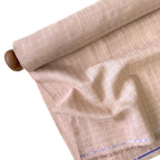 Premium Linen Stripes & Checks Fabric Dusty Rose & Beige Checks 60 LEA Linen Fabric