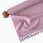 Premium Linen Stripes & Checks Fabric Dusty Rose & White Stripes 60 LEA Linen Fabric