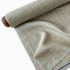 Premium Linen Stripes & Checks Fabric Earthy Grey & Beige Checks 60 LEA Linen Fabric