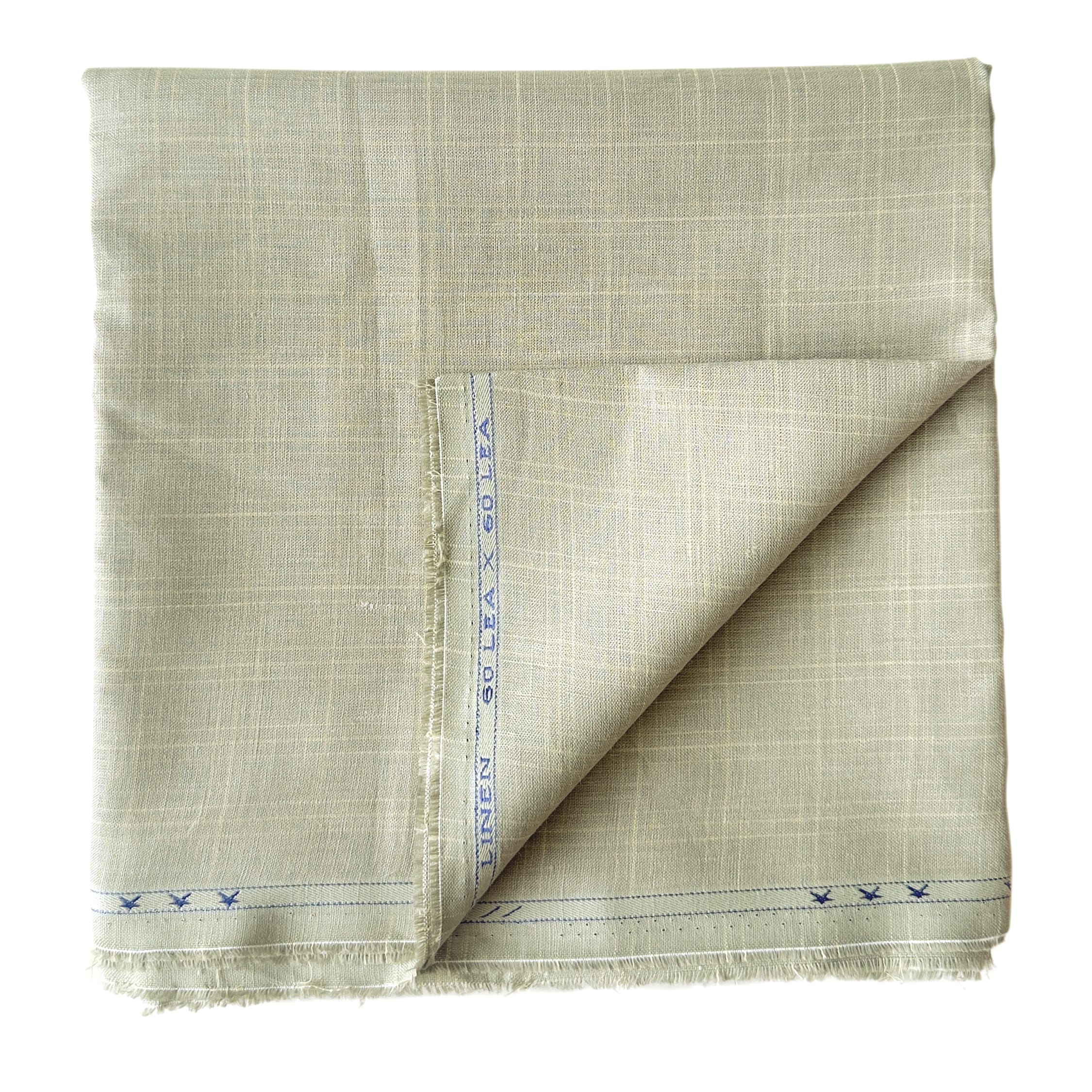 Premium Linen Stripes & Checks Fabric Earthy Grey Checks 60 Lea Pure Linen