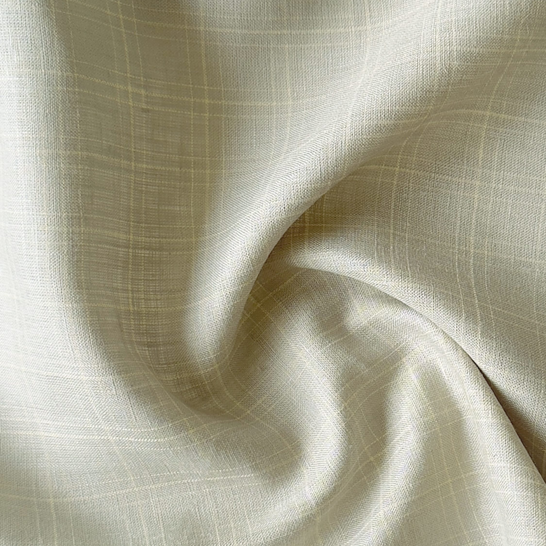 Premium Linen Stripes & Checks Fabric Earthy Grey Checks 60 Lea Pure Linen