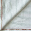 Premium Linen Stripes & Checks Fabric Light Green & Green Stripes 60 LEA Linen Fabric