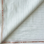 Premium Linen Stripes & Checks Fabric Light Green & Green Stripes 60 LEA Linen Fabric