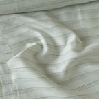 Premium Linen Stripes & Checks Fabric Light Green & Grey-Green Stripes 60 LEA Linen Fabric