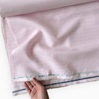 Premium Linen Stripes & Checks Fabric Light Pink & Beige Stripes 60 LEA Linen Fabric