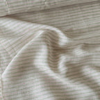 Premium Linen Stripes & Checks Fabric Natural Grey & White-Pink Stripes 60 LEA Linen Fabric