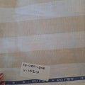 Premium Linen Stripes & Checks Fabric Off-White & Beige Stripes 60 LEA Linen Fabric
