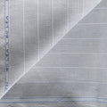 Premium Linen Stripes & Checks Fabric Powder Grey Stripes 60 Lea Pure Linen