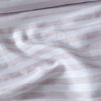 Premium Linen Stripes & Checks Fabric Pure White & Rose Brown Stripes 60 LEA Linen Fabric
