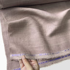 Premium Linen Stripes & Checks Fabric Rose Brown & Beige Stripes 60 LEA Linen Fabric