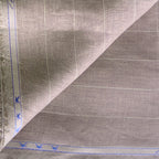 Premium Linen Stripes & Checks Fabric Rose Brown & Beige Stripes 60 LEA Linen Fabric