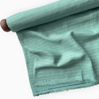 Premium Linen Stripes & Checks Fabric Sea Green & White Stripes 60 LEA Linen Fabric