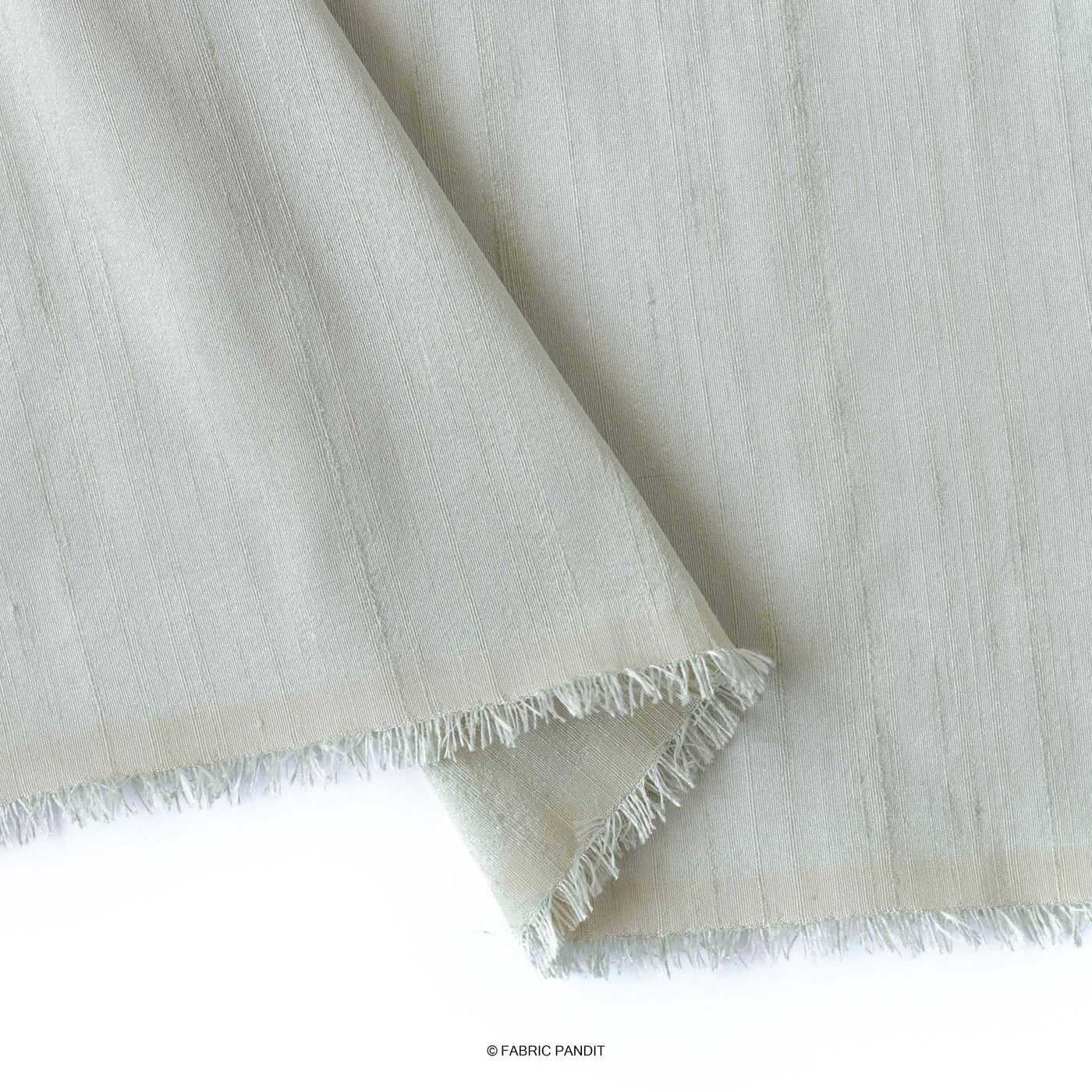 Premium Silk Fabric Cut Piece (CUT PIECE) Light Pastel Green Plain Premium Silk Fabric (Width 46 Inches)