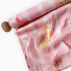 Pressed Blooms Fabric Fabric Blush Pink Mul Chanderi Crush Fabric