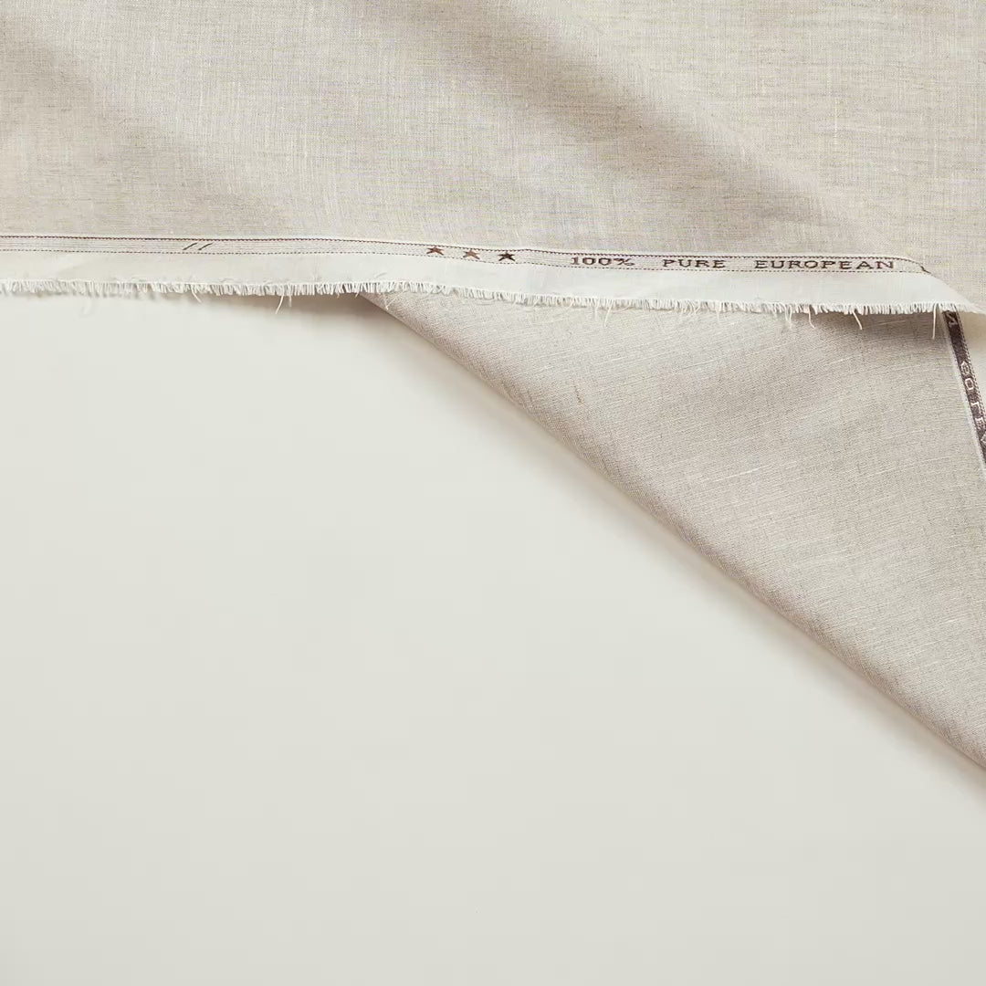 Natural Grey 60 LEA Linen Fabric