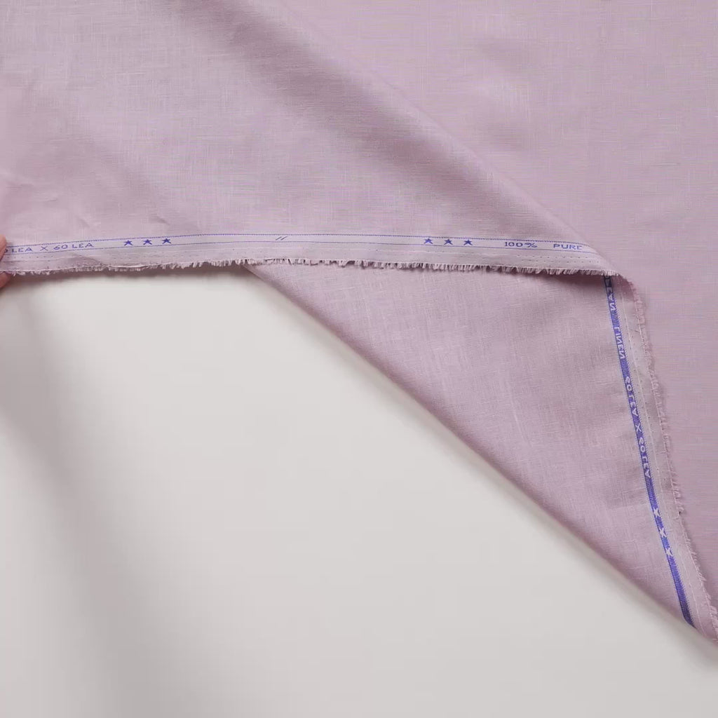 Dusty Lilac 60 LEA Linen Fabric