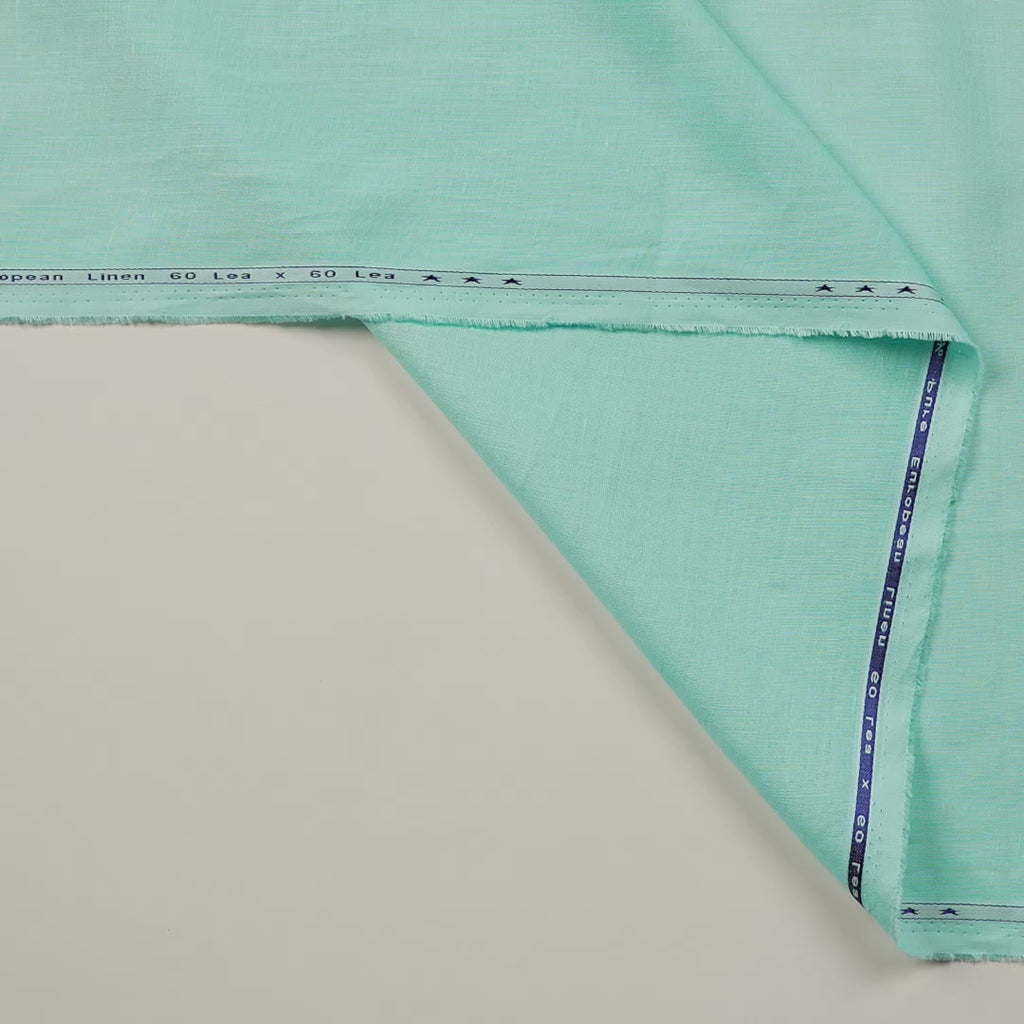 Pale Turquoise 60 LEA Linen Fabric