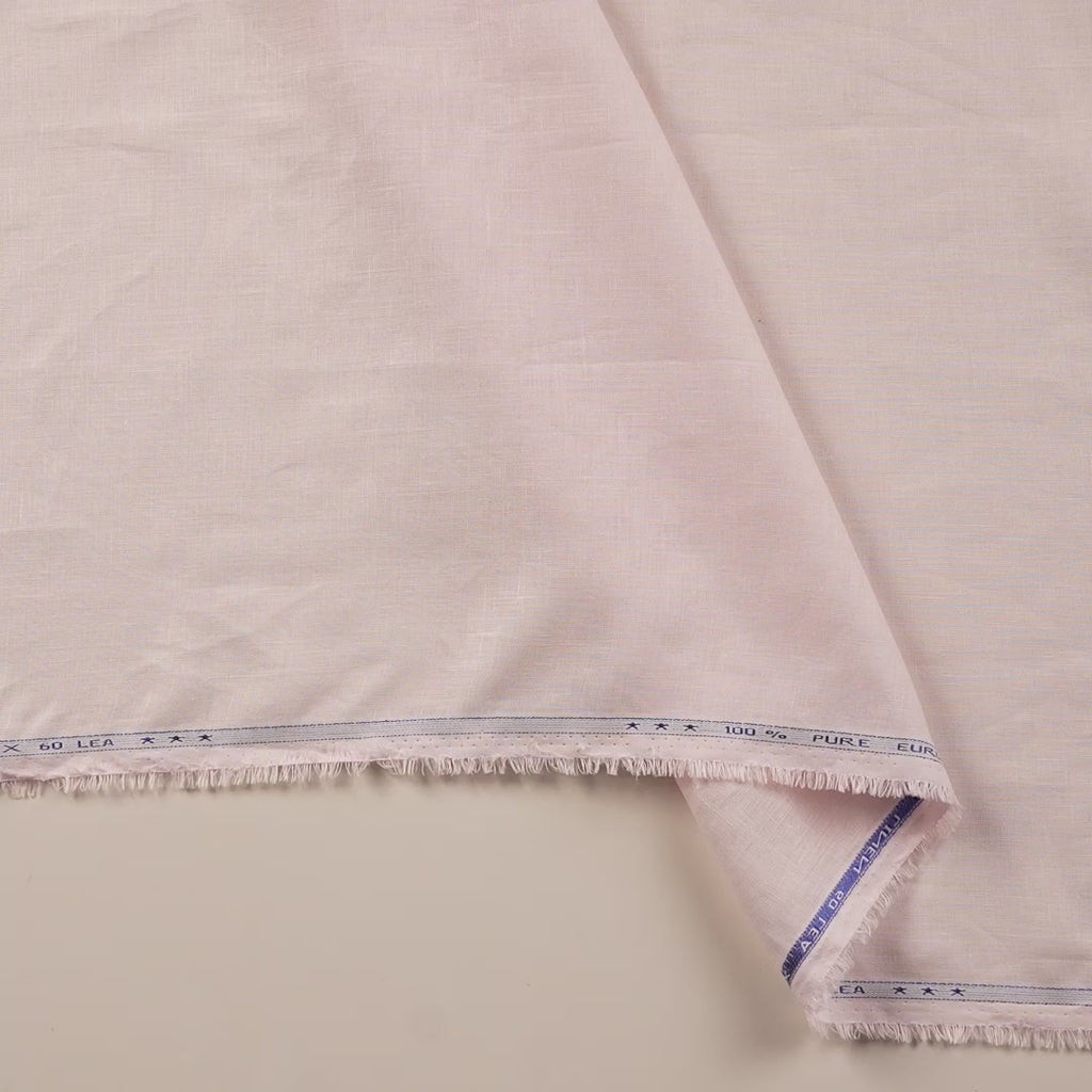 Pastel Pink 60 LEA Linen Fabric