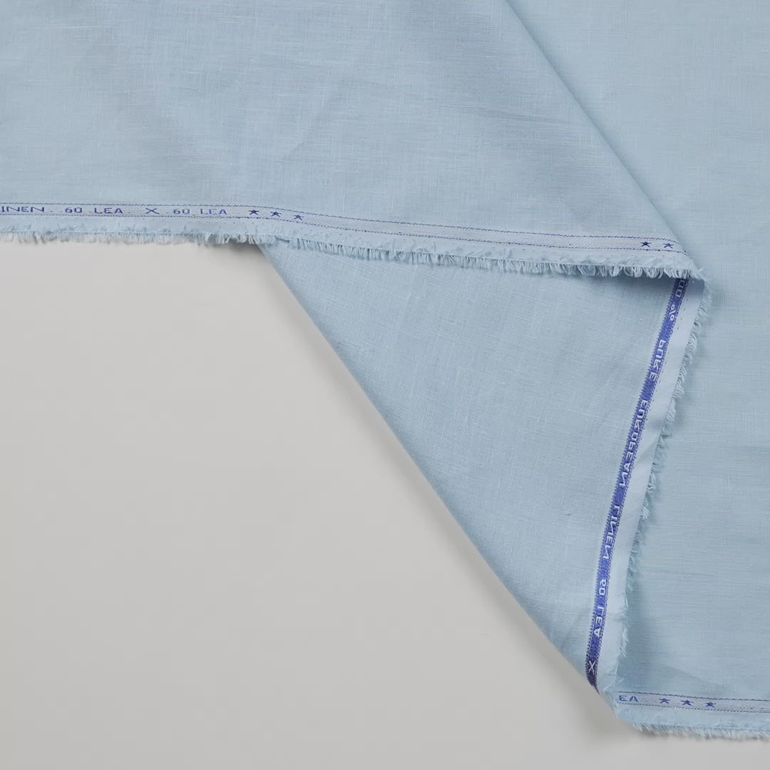 Sky Blue 60 LEA Linen Fabric
