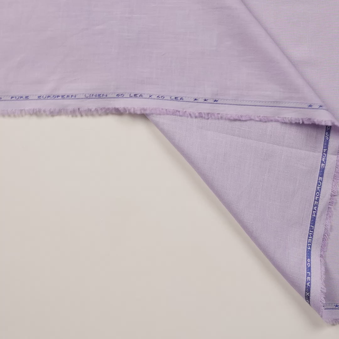 Pastel Lilac 60 LEA Linen Fabric