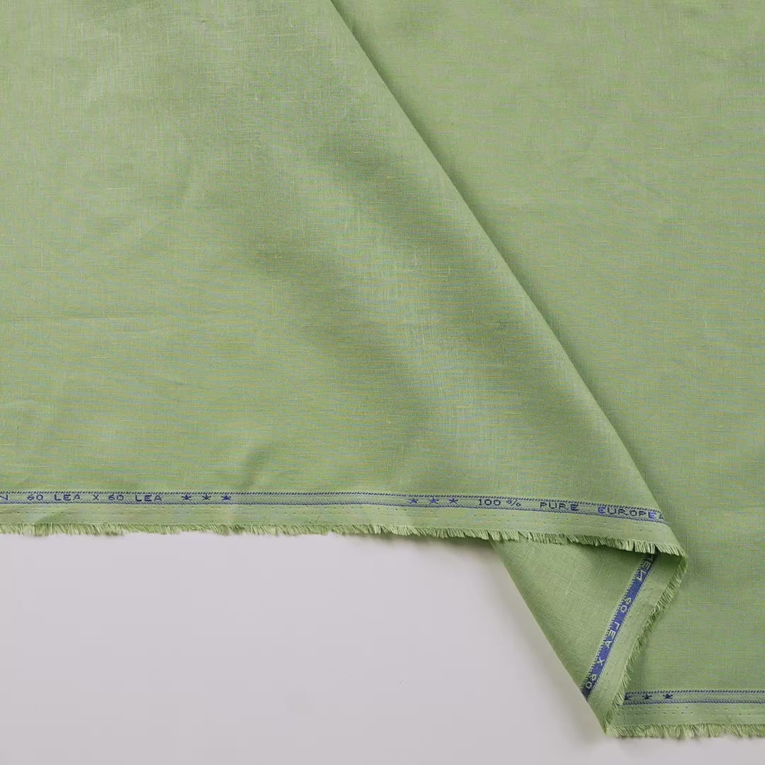 Light Olive Green 60 LEA Linen Fabric