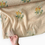 Printed Mul Chanderi Crush Fabric Fabric Light Peach Mul Chanderi Crush Fabric