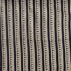 Printed Mul Chanderi Fabric Fabric Black & Beige Mul Chanderi Fabric