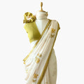 Printed Mul Chanderi Saree Saree Dusty Mustard Printed Pure Mul Chanderi Saree With Unstitched Blouse Piece
