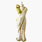 Printed Mul Chanderi Saree Saree Dusty Mustard Printed Pure Mul Chanderi Saree With Unstitched Blouse Piece