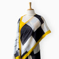 Printed Mul Chanderi Saree Saree Ivory & Black Mul Chanderi Saree