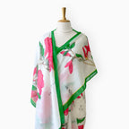 Printed Mul Chanderi Saree Saree Off-White & Green Mul Chanderi Saree