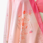 Printed Mul Chanderi Saree Saree Pastel Peach Printed Pure Mul Chanderi Saree With Unstitched Blouse Piece