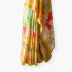 Printed Mul Chanderi Saree Saree Sunshine Yellow Chanderi Saree
