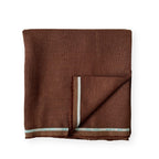 Pure Linen Pant Fabric Cut Piece (CUT PIECE) Chocolate Brown Plain Premium 25 Lea Pure Linen Fabric (Width 58 Inches)