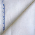 Pure Linen Pant Fabric Cut Piece (CUT PIECE) Pure White Plain Premium 25 Lea Pure Linen Fabric (Width 58 Inches)